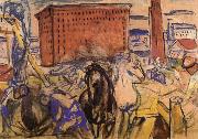 Edvard Munch Building oil painting artist